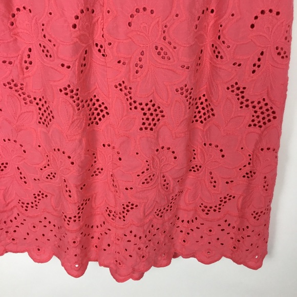 ELIZA J. SLEEVELESS EYELET DRESS size 8 - Picture 4 of 5